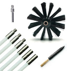 Kit de deshollinador profesional - Juego de 9 cepillos