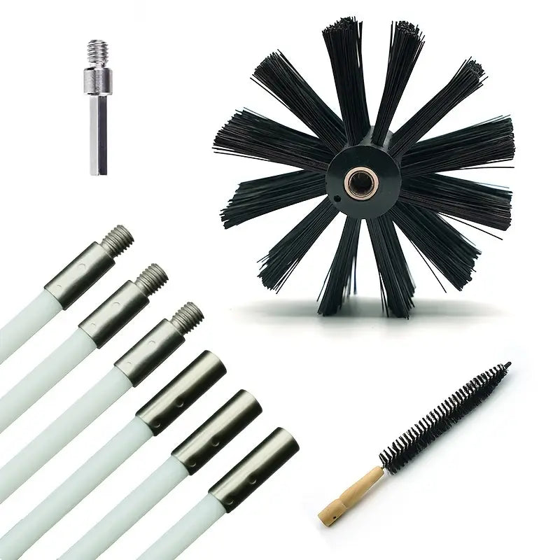 Kit de deshollinador profesional - Juego de 9 cepillos